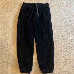 BDG black corduroy joggers